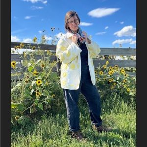 Homemade vintage quilt coat